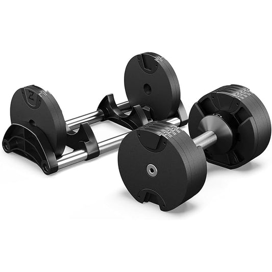 MAXPRO Round 20kg Adjustable Dumbbells, 1 Piece, Non-Slip Dumbbell, Easy Adjustable Weights (2kg to 20kgs),Home Strength Training, Home Gym, Fitness set for Men & Women