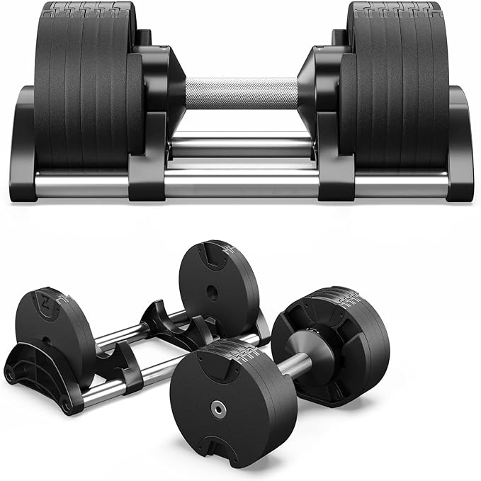 MAXPRO Round 20kg Adjustable Dumbbells, 1 Piece, Non-Slip Dumbbell, Easy Adjustable Weights (2kg to 20kgs),Home Strength Training, Home Gym, Fitness set for Men & Women