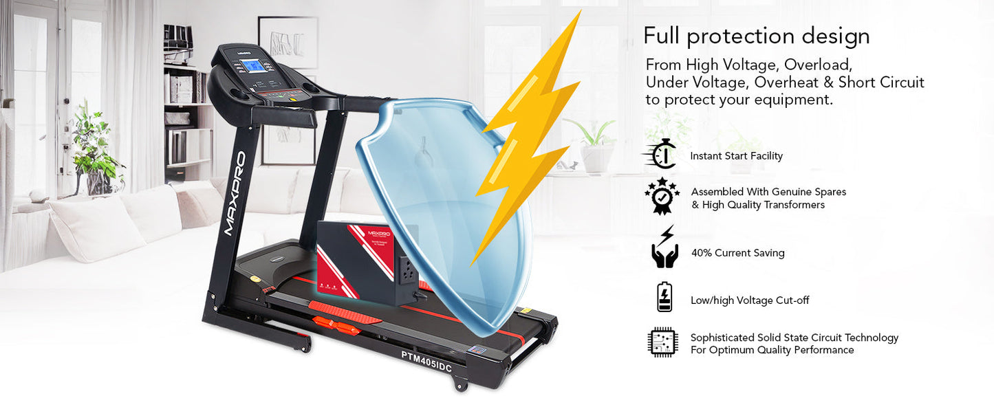 MAXPRO 4kva Stabilizer Specially Designed for Treadmill, Optimal Protection for Treadmill