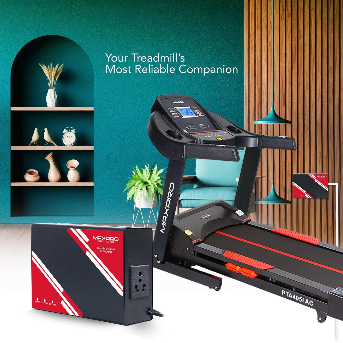 MAXPRO 4kva Stabilizer Specially Designed for Treadmill, Optimal Protection for Treadmill